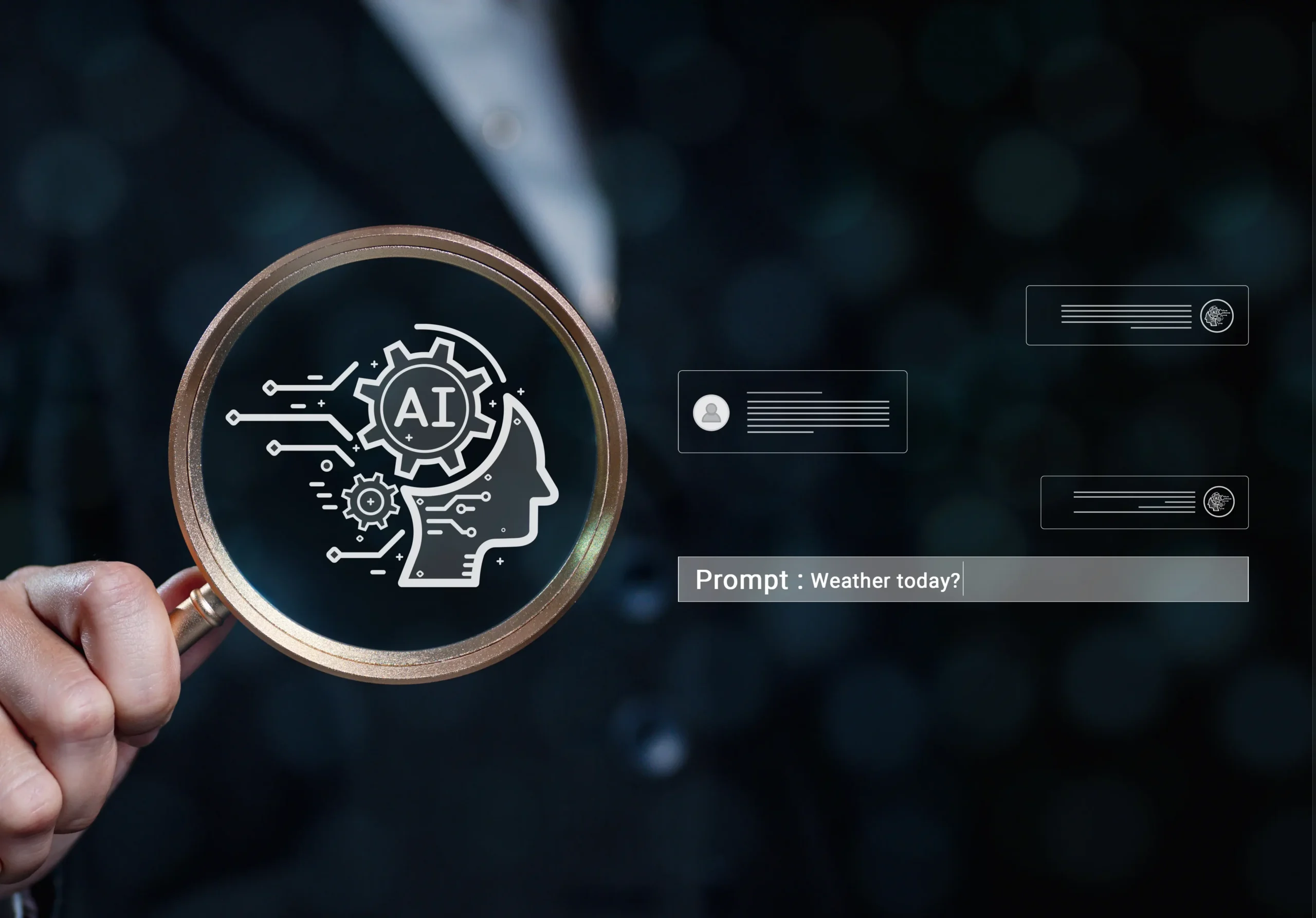 businessman with smart artificial intelligence ai technology scaled Search has fundamentally changed. For years, businesses focused on ranking on Google — aiming to appear in top results and earn clicks. Today, that model is evolving. Platforms like ChatGPT and Google AI Overviews now deliver direct answers instead of lists of websites.