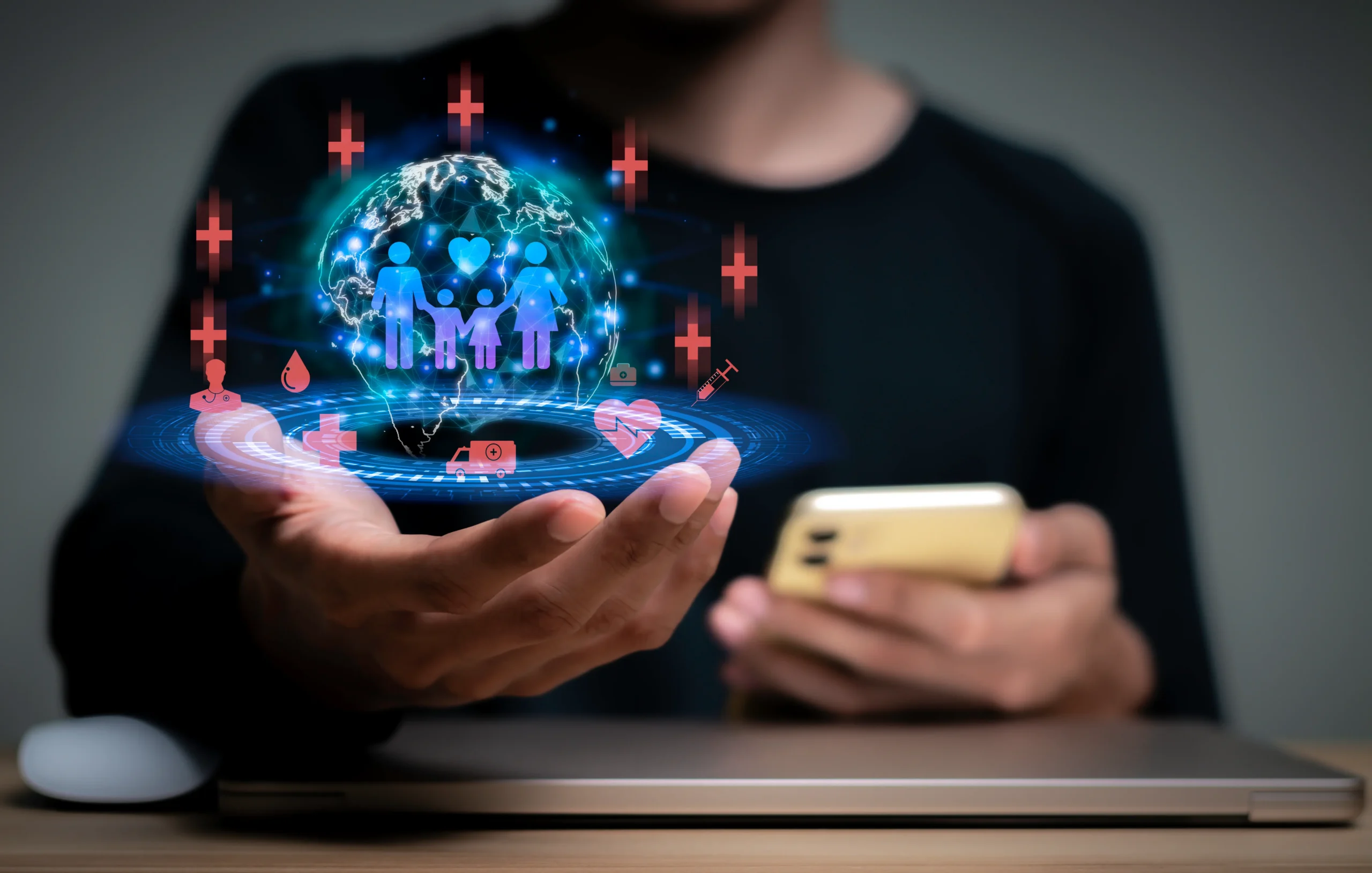 person holding globe world health day health care protection life healing body surveillan scaled AI-powered outreach systems that automatically identify, contact, and engage your ideal customers to generate consistent, high-quality leads.